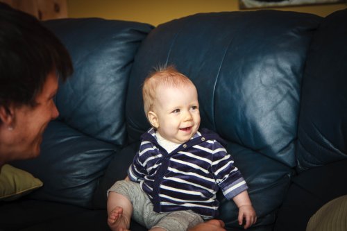 Sonja and Uncle Matt having a laugh